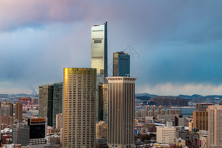 大连劳动公园大连建筑风光背景