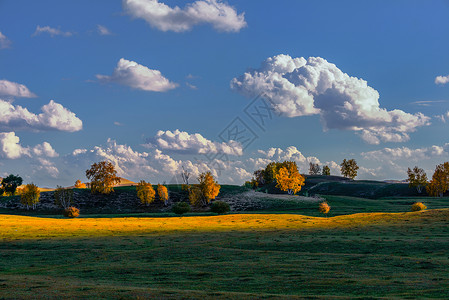 乌兰布统金秋景色图片
