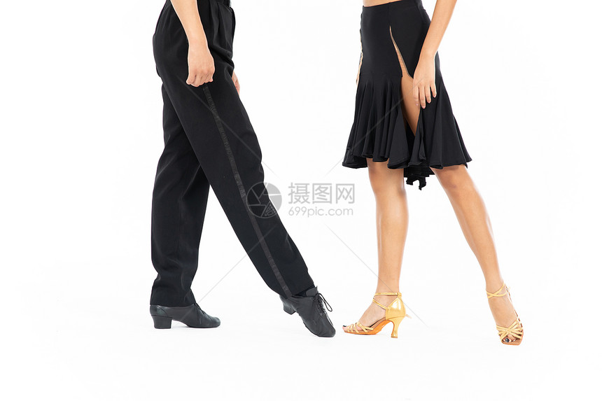 双人拉丁舞舞蹈腿部特写图片