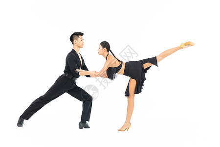 双人国标舞舞蹈动作练习背景