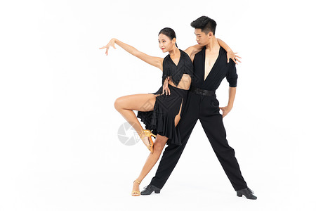 双人拉丁舞舞蹈动作高清图片