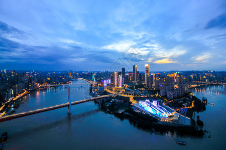 重庆夜景江水高清图片