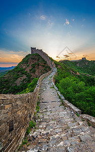 北京八达岭景色长城背景