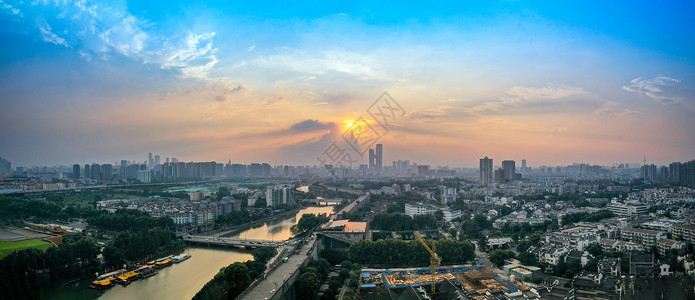 南京新街口城市全景接片建筑结构高清图片素材