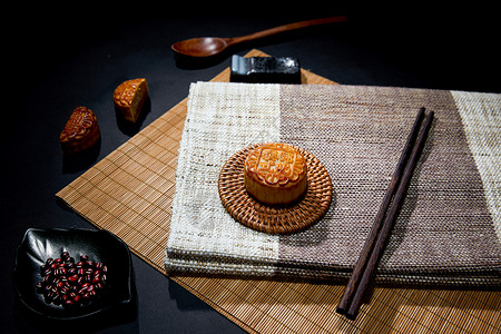 中国风中秋月饼背景图片
