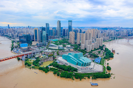 两江北路重庆大剧院背景