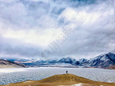冬天新疆喀什帕米尔高原风光图片