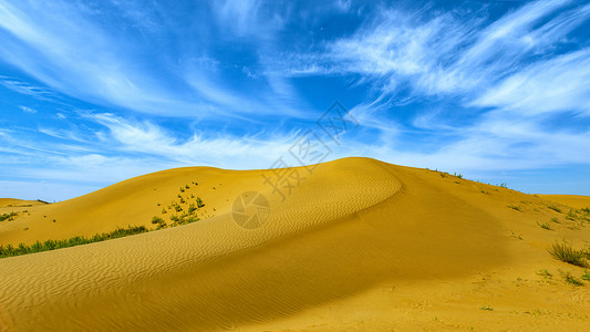 ps荒漠素材内蒙古库布其沙漠秋季景观背景