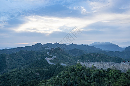 司马台金山岭长城背景