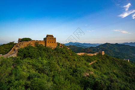 司马台金山岭长城背景