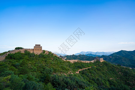 司马台金山岭长城背景