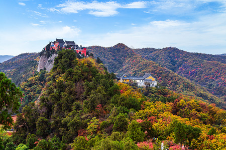 照金香山秋景图片