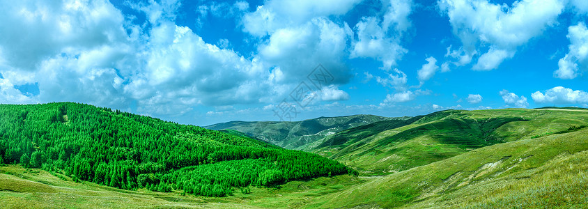 穴脉内蒙古大青山脉秋季景观背景