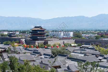 山西忻州古城古建筑高清图片素材