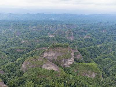 航拍湖南通道万佛山旅游高清图片素材