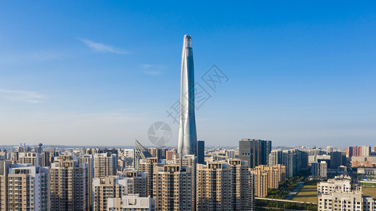 滨海新区天津地标建筑津沽棒背景