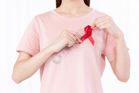 综合征红丝带关爱艾滋病患者背景