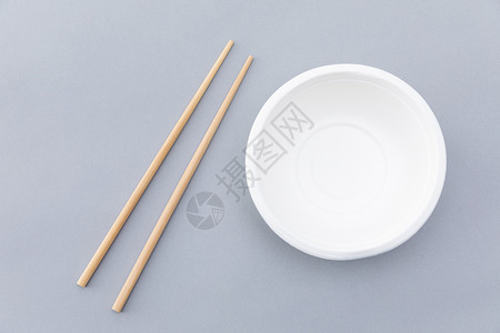 筷子和碗摆拍图背景图片