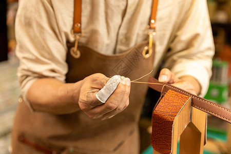 手工皮带工匠手工定制皮带背景