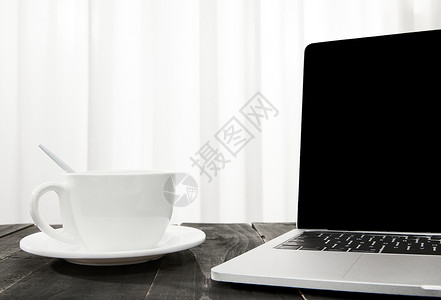 学习办公桌面咖啡场景背景图片
