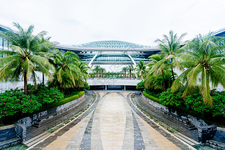 国际消费电子展海南岛三亚国际免税店外景背景