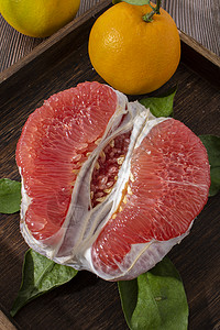 健康新鲜的西柚新鲜水果高清图片素材