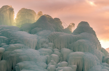 大连天门山冰瀑图片冬至高清图片素材