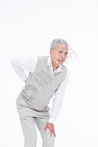 老年男性身体不舒服老人腰疼图片