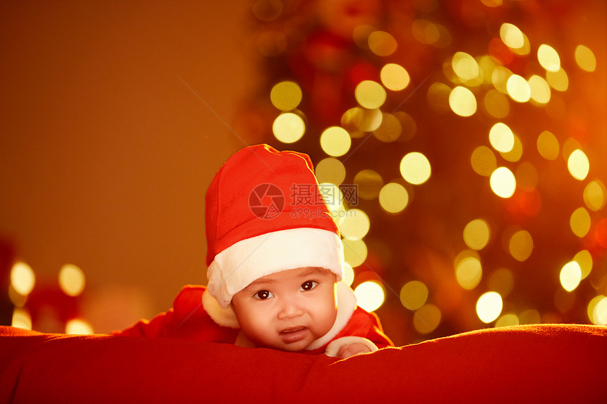 圣诞节与可爱圣诞宝宝图片