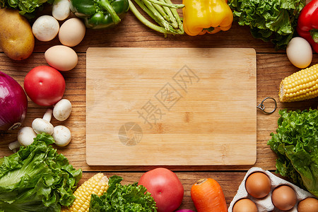 蔬菜美食背景素材图片