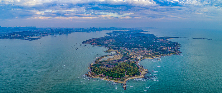 薛家寨青岛薛家岛鱼鸣嘴海岬风光背景