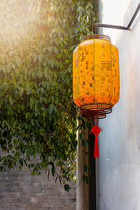 中国传统福字灯笼背景图片