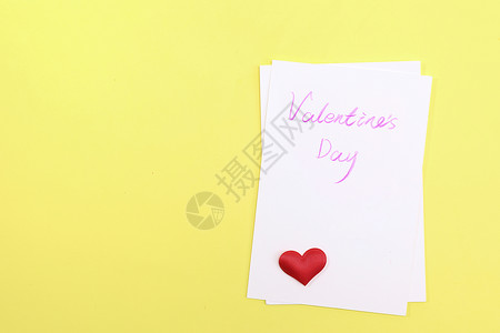 写着情人节英语单词的卡片高清图片