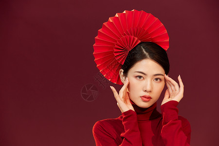 中国风国潮创意美女高清图片