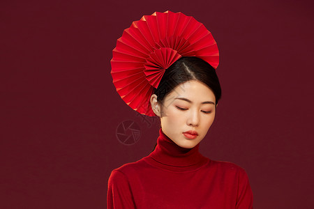 中国风国潮创意美女图片