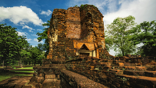 泰国中部si thep历史文化古迹公园旅游高清图片素材