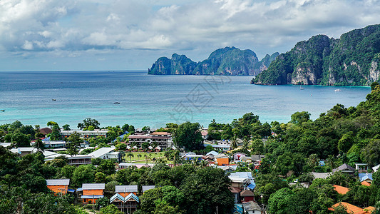 泰国皮皮岛山顶观景台背景图片