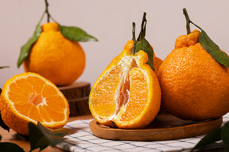 下火水果素材水果丑橘背景