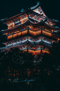 江西南昌滕王阁夜景背景图片