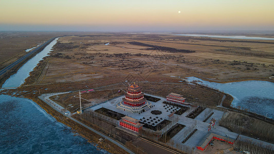 旅酒景点西北塞上江南背景