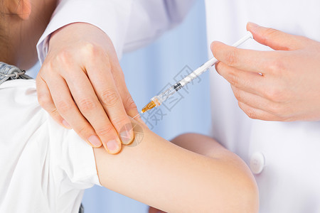 打针接种疫苗特写高清图片