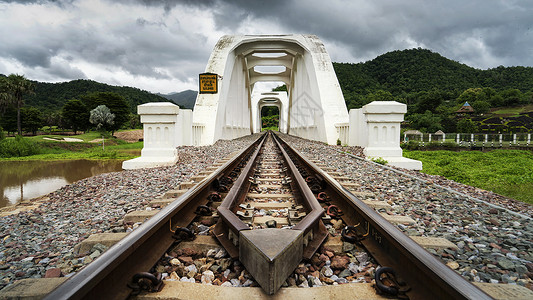 泰国南奔府知名景区白桥铁道图片