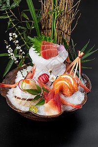 日本料理刺身大拼盘高清图片