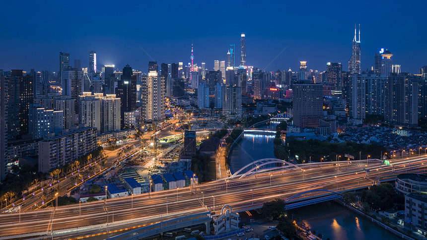 上海城市夜景风光图片