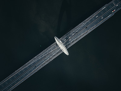 广州猎德大桥交通高清图片