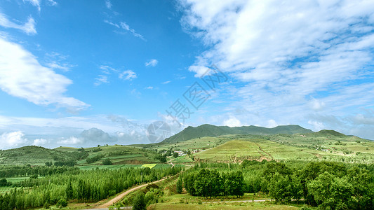 内蒙古辉腾锡勒草原春天景观背景图片