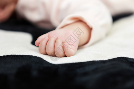 可爱的婴儿小宝宝幼儿手部特写图片素材