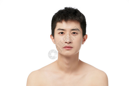 男士造型年轻男士美容护肤造型背景