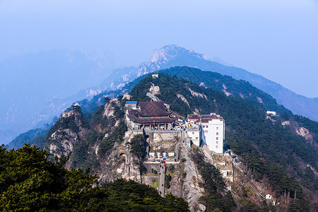 九华山风景区背景图片