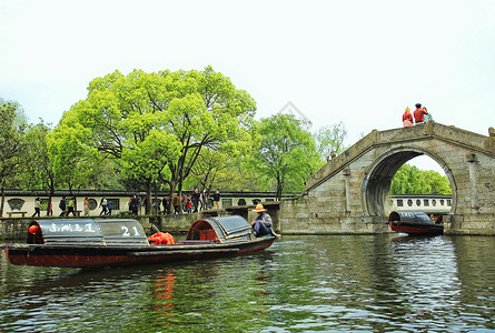 春天的绍兴东湖景区背景